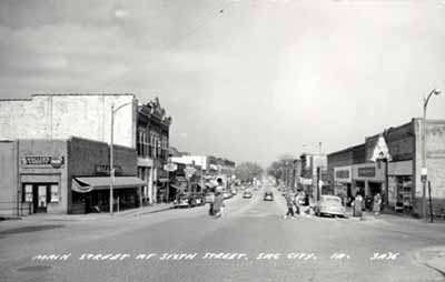 Sac City Main Street 1950s