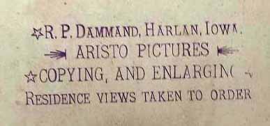 R. P. Dammand Photography Artisto Pictures, Harlan, Shelby County, Iowa