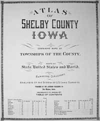1921 Shelby County Atlas Cover