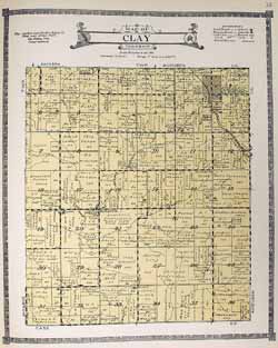 1921 Shelby Co. Clay Twp. Map