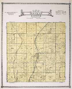 1921 Shelby Co. Douglas Twp. Map