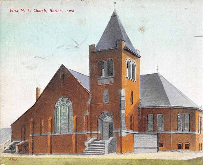 1st Methodist Church, Harlan, Shelby County, Iowa