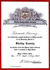 1949 Graduation Diploma - Edward Reinig