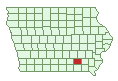 Click for Wapello County Information and map