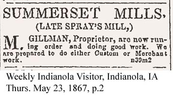 Summerset Mill 1867