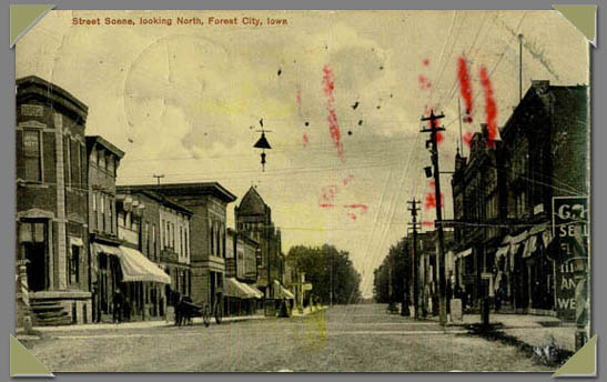 1913 Street Scene, Forest City