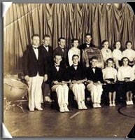 Forest City Iowa Band circa 1936/1937; Click to enlarge the left third of the picture