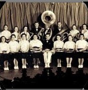 Forest City Iowa Band c1936; Click to enlarge the middle third of the picture