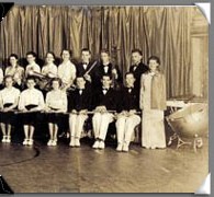 Forest City Iowa Band c1936; Click to enlarge the right third of the picture