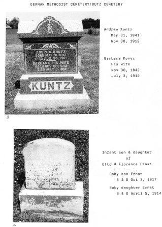 Page 9 German Methodist cemetery book by Janice Sowers