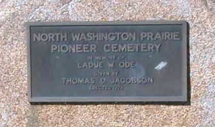 North Washington Prairie Cemetery Photo by Connie Street