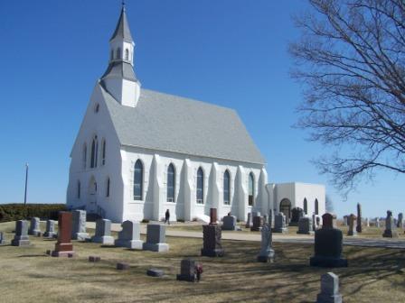 Stavanger Church and Cemetery - photo by Bill Waters