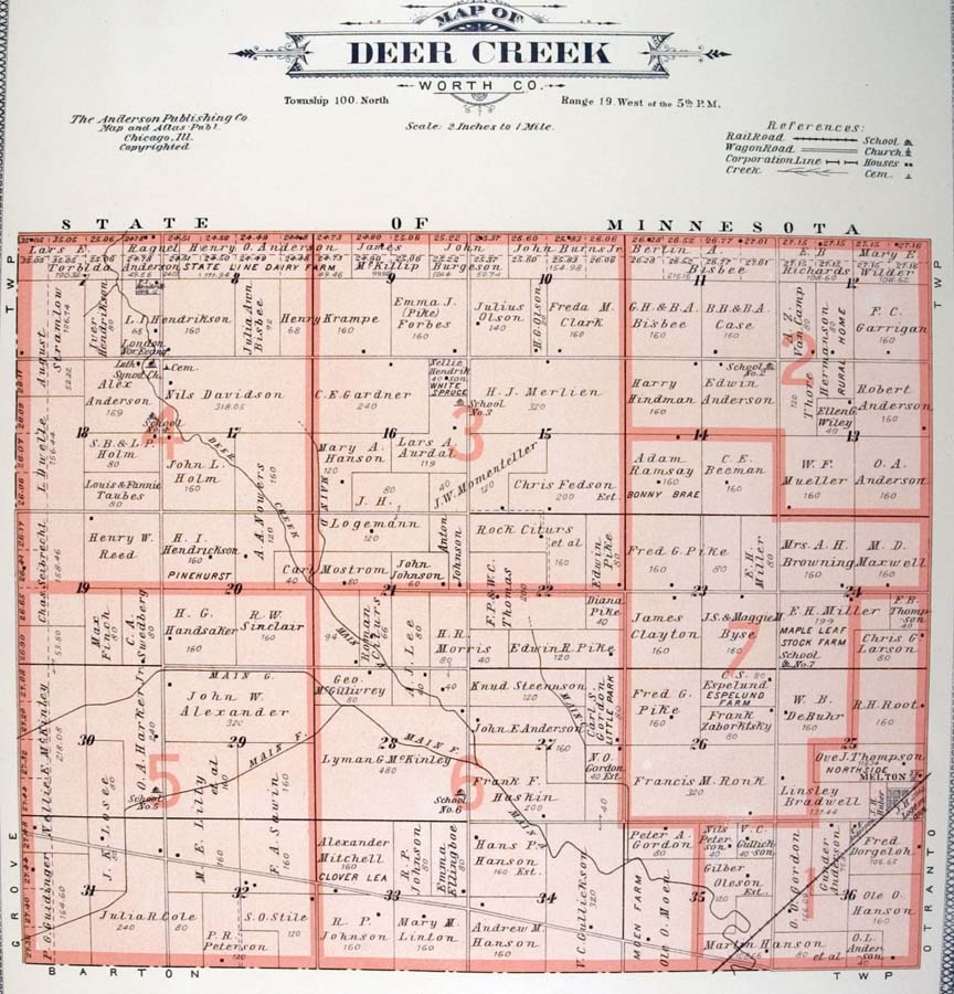 Deer Creek Township, 1913