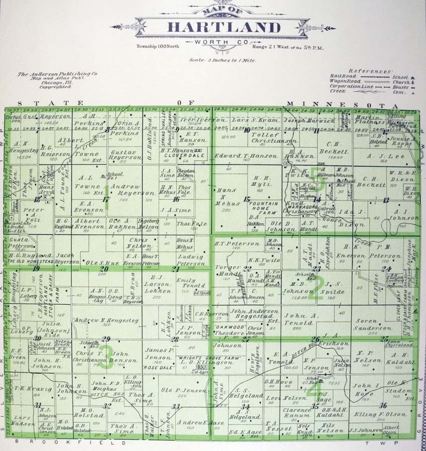 Hartland Township, 1913