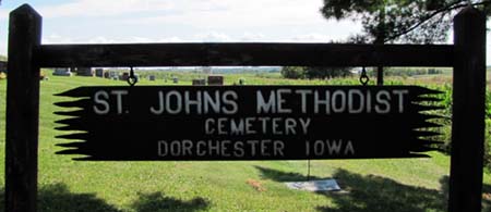 Dorchester Methodist - aka St. John's Methodist cemetery - photo by Errin Wilker August 2012