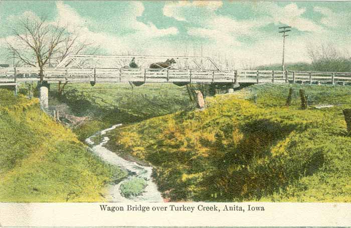 Wagon Bridge Over Turkey Creek, Anita, Iowa