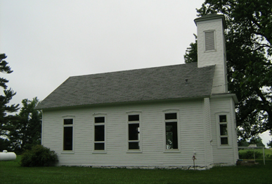 Garden Prairie Church, Smithfield Twp., Iowa; photographed by Jim Steele, Sr.