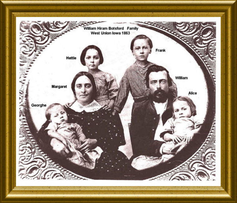 William Hiram Bostford Family, 1863
