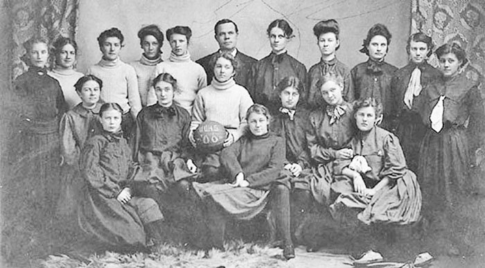 1906 Girls Basketball Team, West Union,  Fayette Co., Iowa