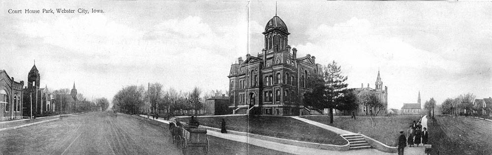 Hamilton County Courthouse & Park 1909, Webster City, Iowa