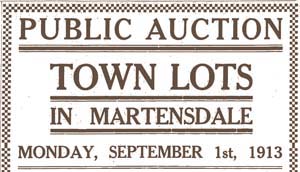 Martensdale lots for sell