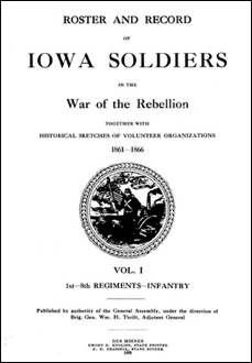 title page, Roster & Record of Iowa Soldiers in the War of the Rebellion